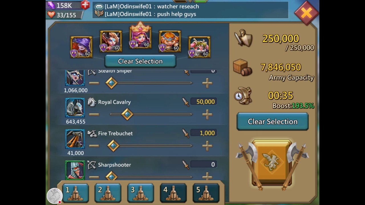 Lords Mobile! Attacking tips, keep your Leader when hitting traps!