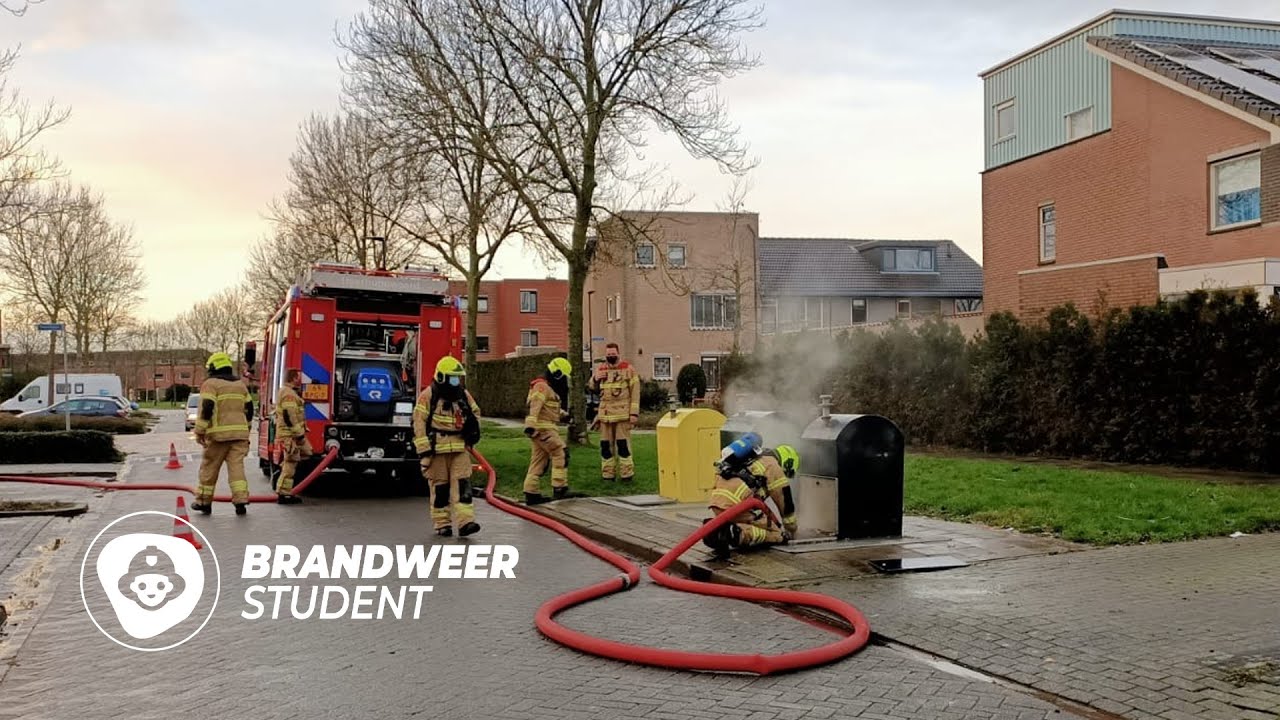 ONDERGRONDSE CONTAINER IN DE BRAND