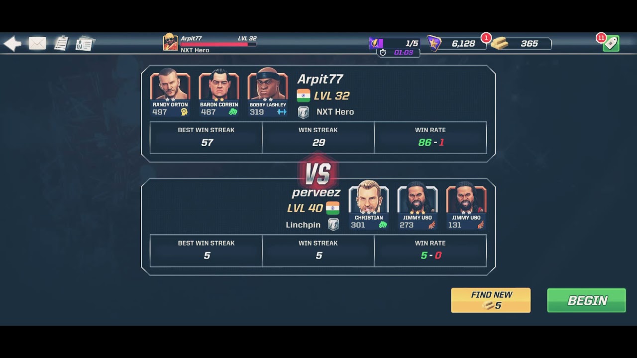 Wwe Mayhem fight versus win 55