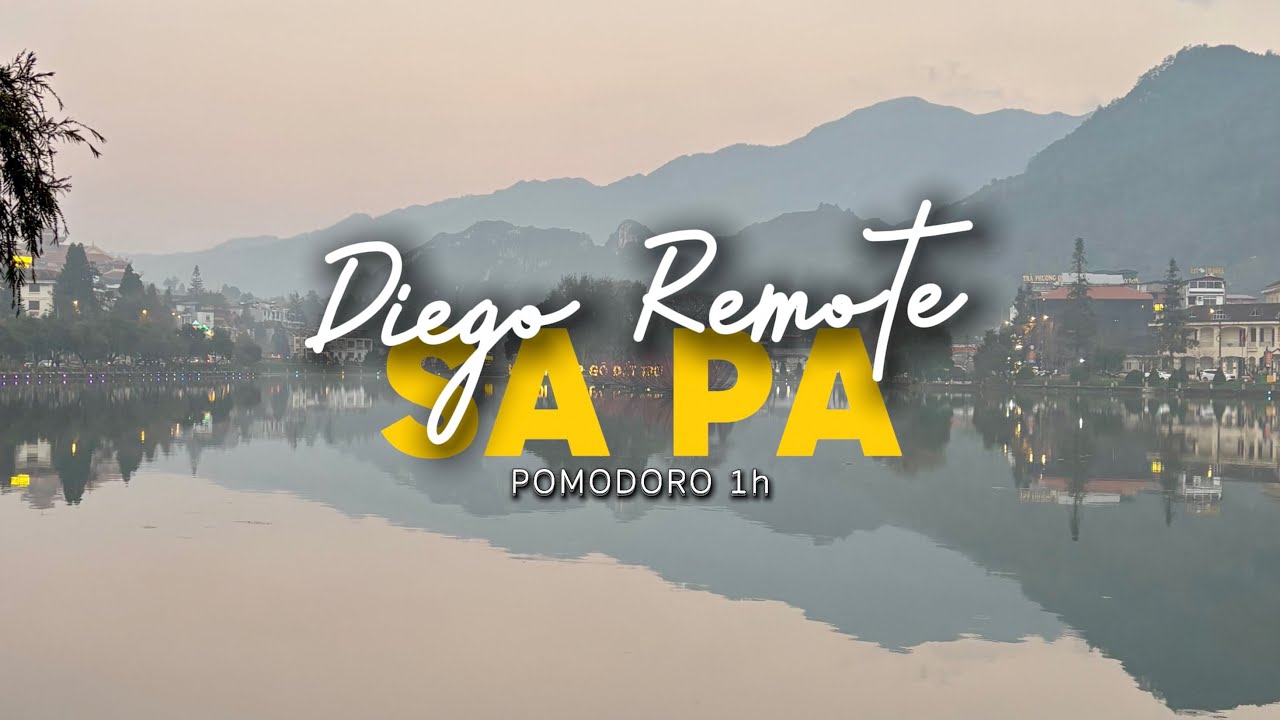 1 Hour Work With Me · Pomodoro | Misty Mountains & Sun Plaza in Sa Pa (Deep Focus)