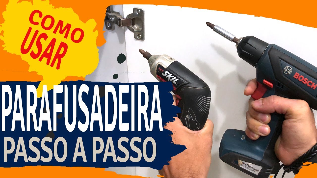 Como  usar parafusadeira