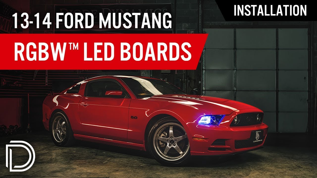 How to Install 2013-2014 Ford Mustang RGBW™ DRL LED Boards by Diode Dynamics