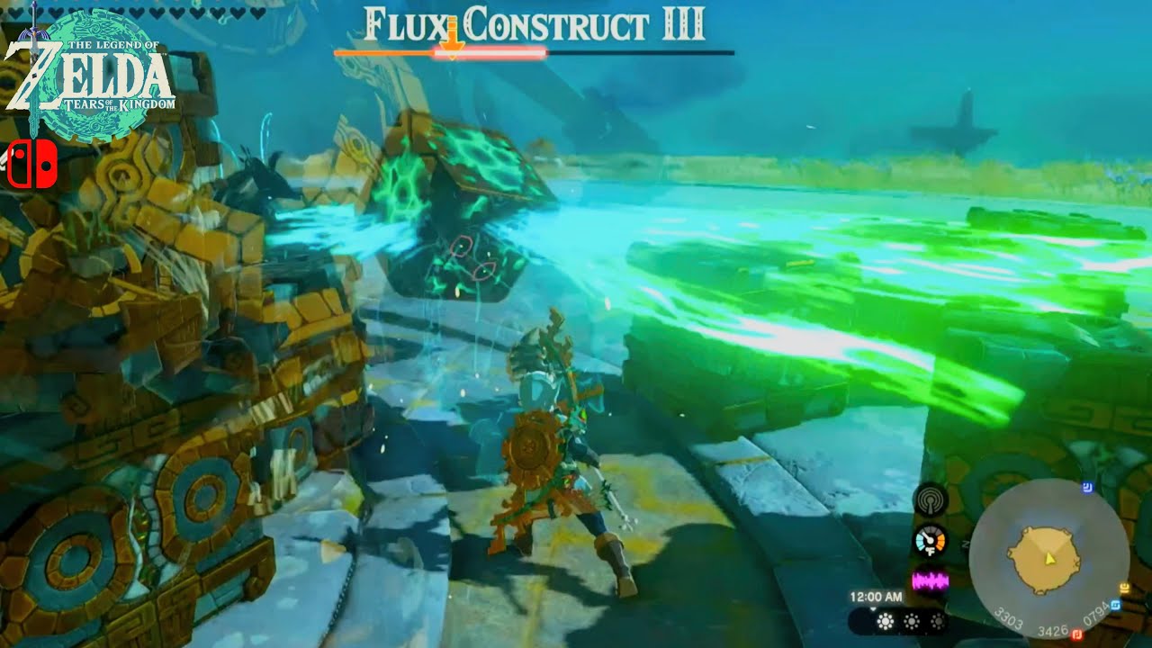 Legend of Zelda TOTK - Defeat Another Flux Construct III at North Akkala Sky Archipelago