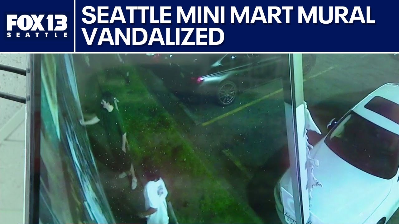 U-District mini mart mural targeted by vandals | FOX 13 Seattle