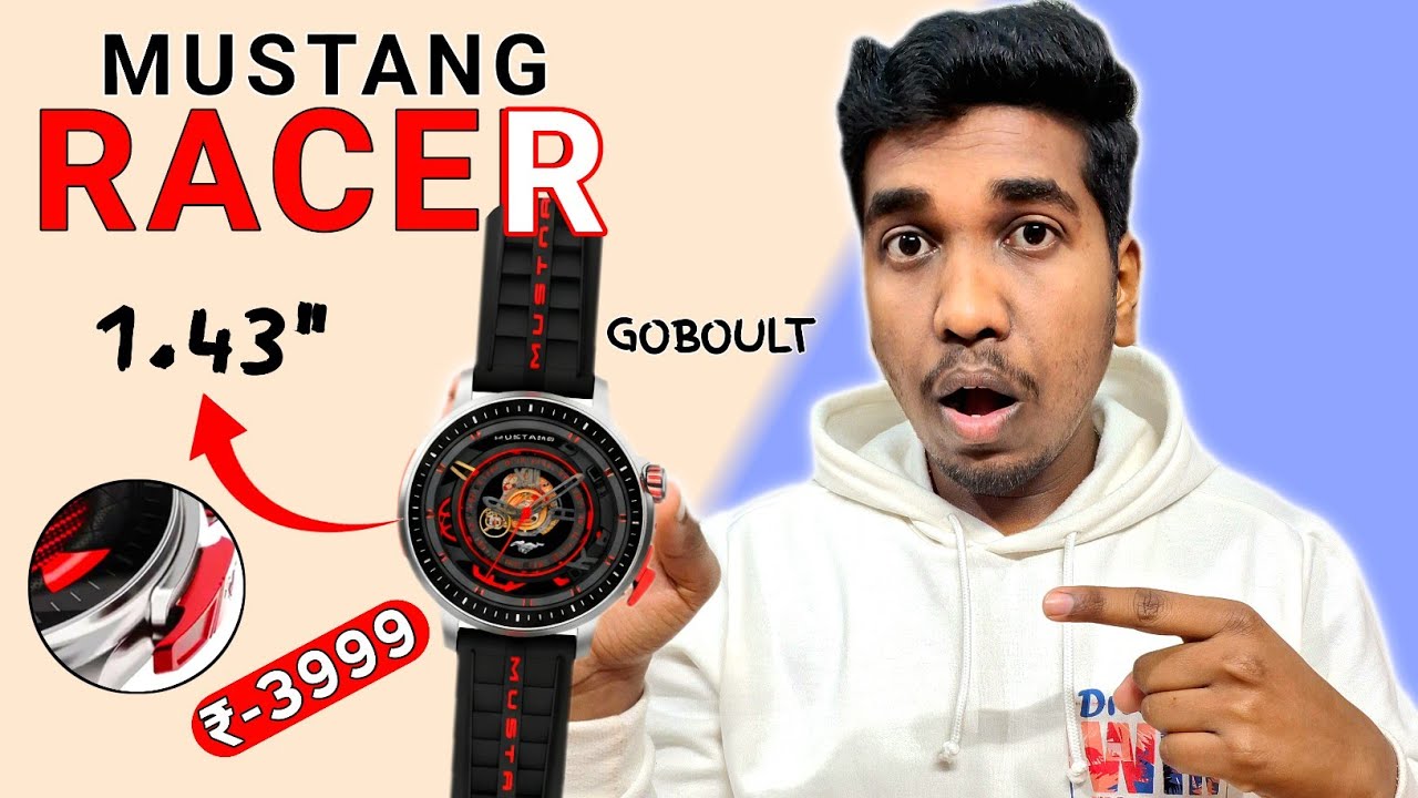 Goboult Mustang Racer Smartwatch | All Details | Goboult Mustang ⚡️Racer 1.43 Amoled Display 