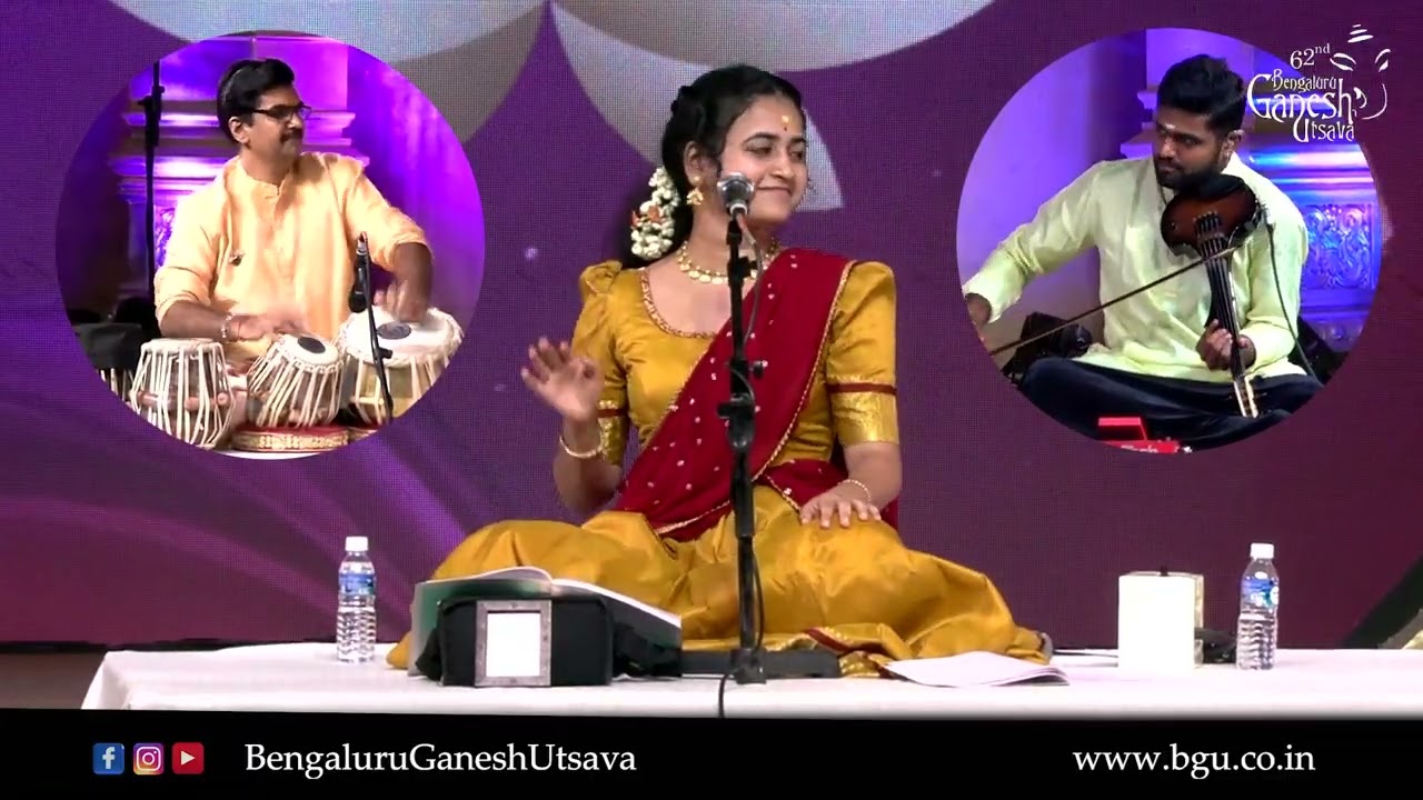 VANAMALI RADHA RAMANA | Soorya Gayathri | Bhakti Sangeetha | 62nd Bengaluru Ganesh Utsava 2024