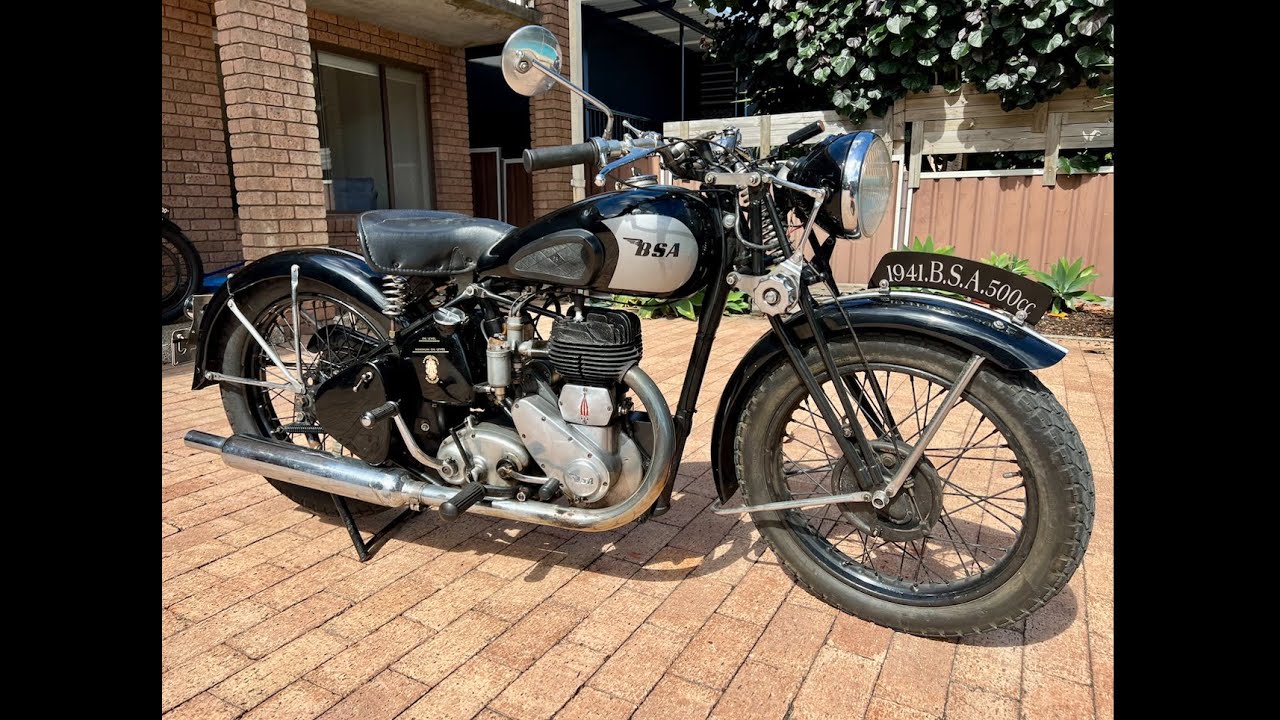 1941 BSA M20 500cc vintage motorcycle