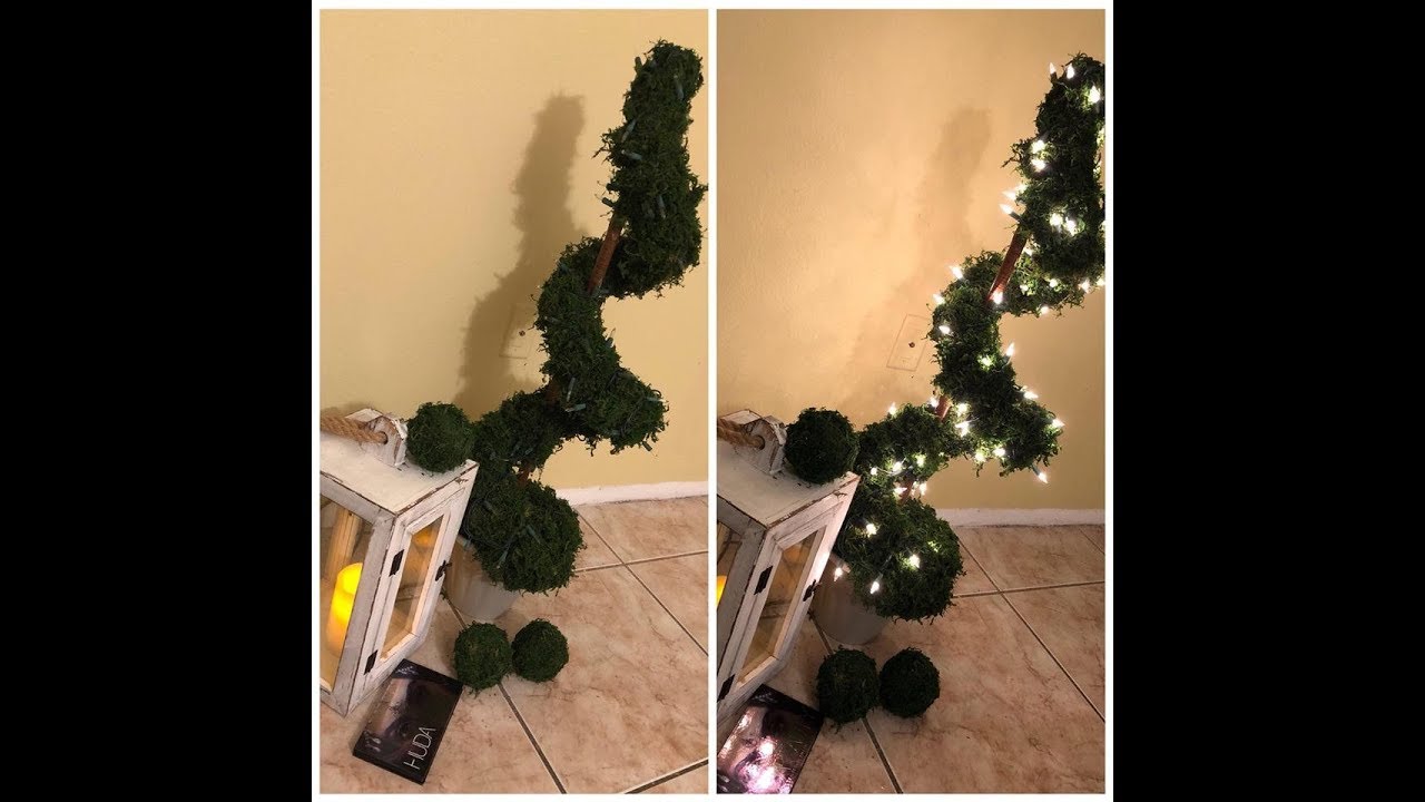 DIY Como hacer un topiario espiral con flotador de piscina
