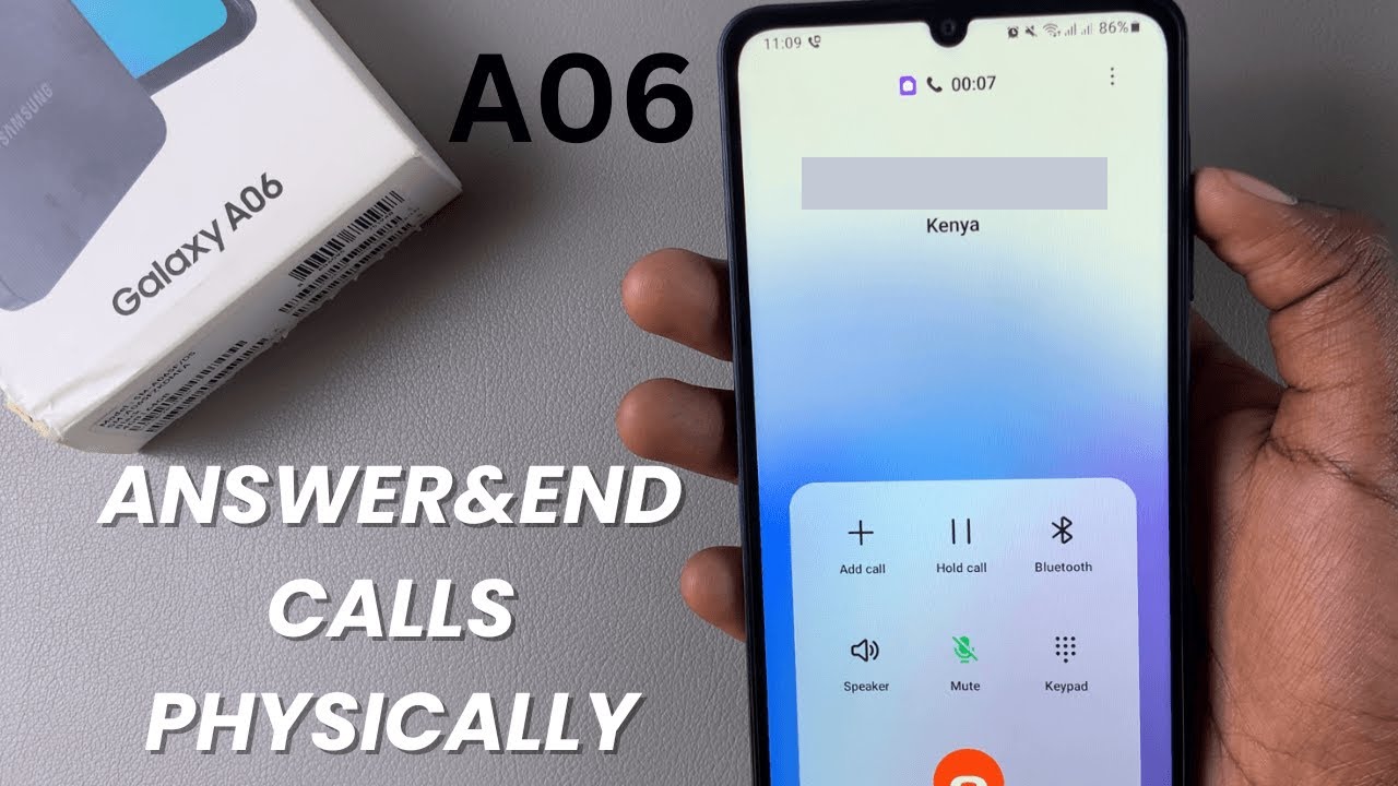 How To Answer & End Calls With Physical Buttons On Samsung Galaxy A06