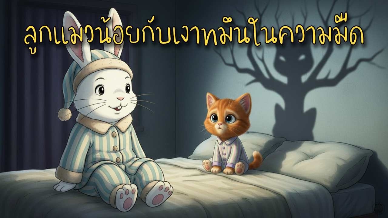 นิทานเด็ก พี่ต่ายใจดี ตอนที่ 31 : ลูกแมวน้อยกับเงาทมึนในความมืด(สอนเรื่องการกลัวความมืด)