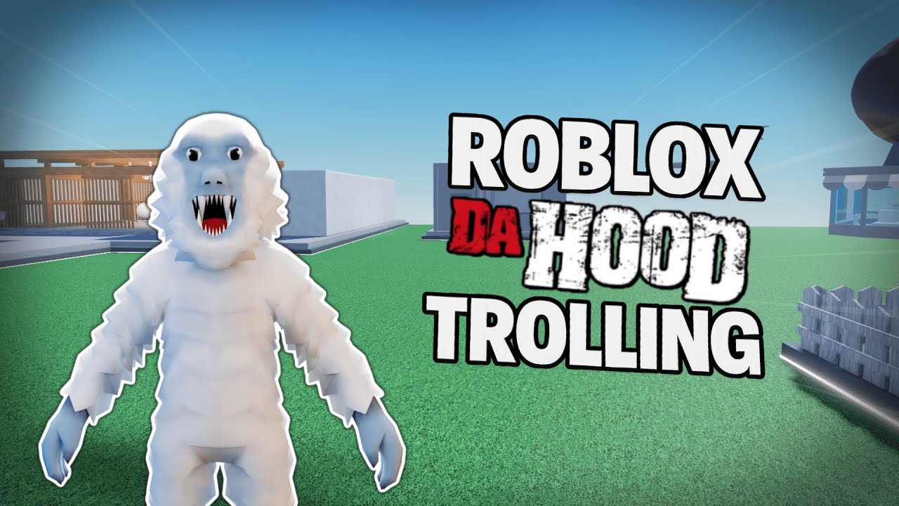 Троллинг в роли йети в Roblox Da Hood... | Троллинг в голосовом чате Roblox
