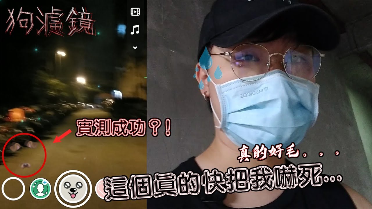 【都市傳說】狗濾鏡實測  真的拍到鬼臉了？真的成功了？好毛骨悚然的一集。。一個人恐怖的靈異體驗 |【12妖二頻道】