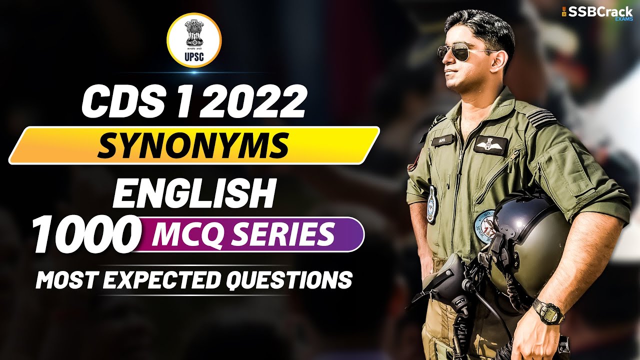 CDS 1 2022 | 1000 Most Expected Questions In English | Synonyms Live Class