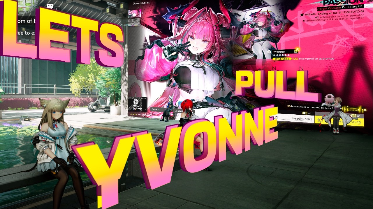 Yvonne Gacha EXP 🐲/ Arknights Endfield