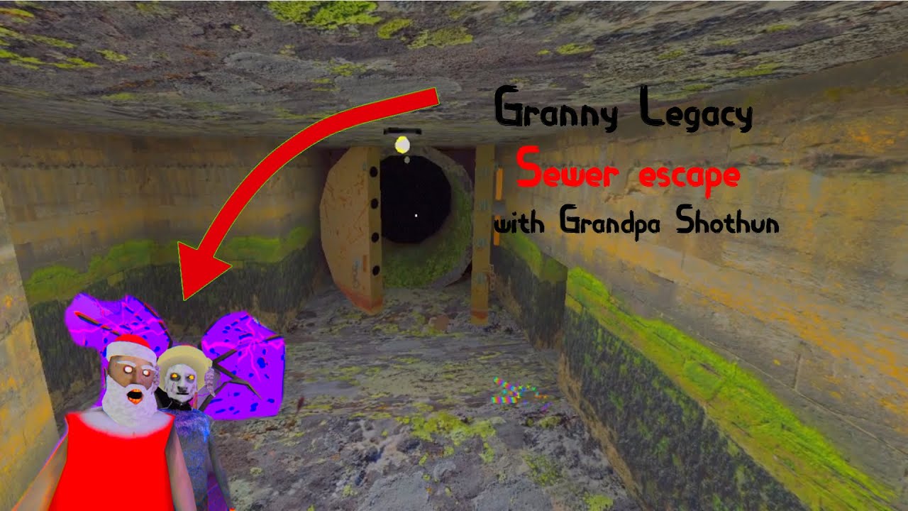 🚽Sewer escape with 👴🏻Grandpa shotgun💀 on Extreme mode💀  | 👵🏻Granny Legacy