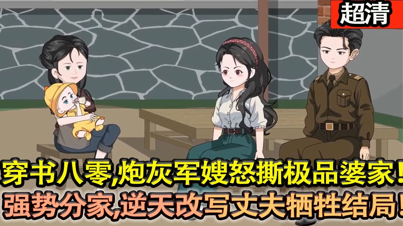 沙雕動畫【穿書八零，砲灰軍嫂葉芳菲怒撕極品婆家，強勢分家，逆天改冩丈夫犧牲結局，狂虐原書男女主！】#乖仔动画