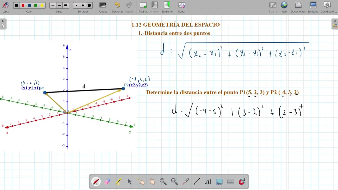 Distancia entre dos puntos