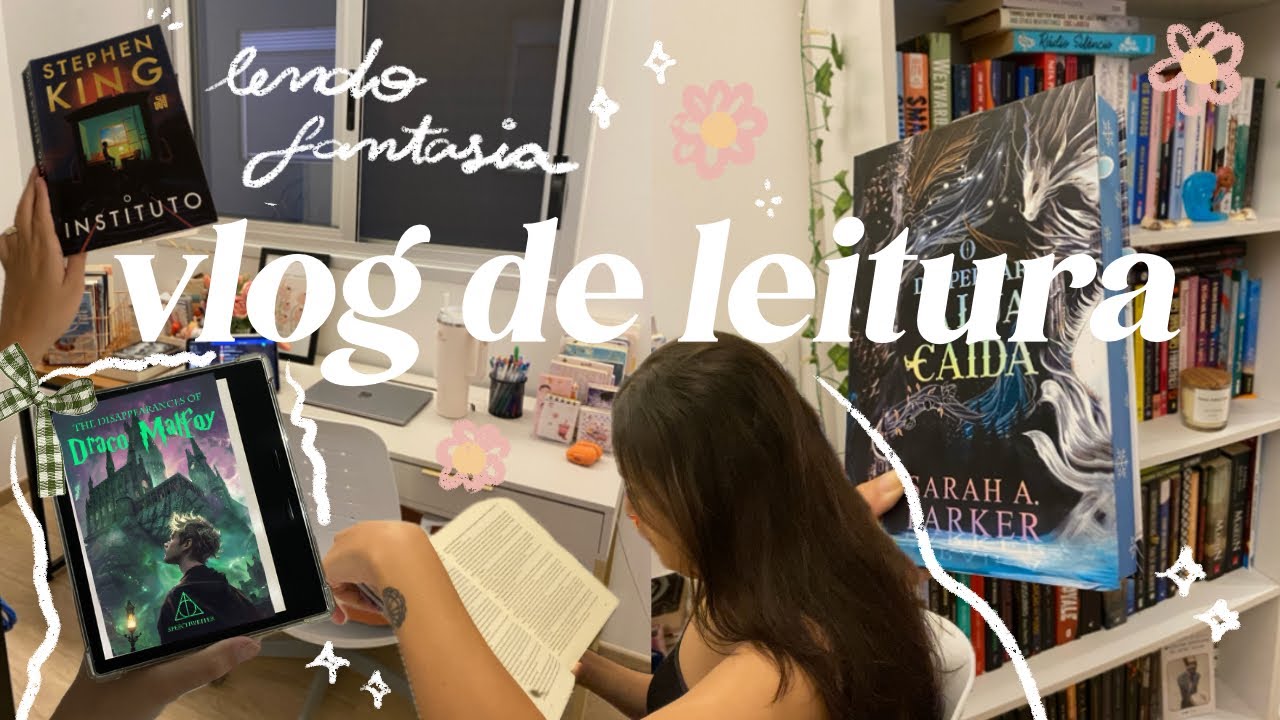 LENDO APENAS LIVROS DE FANTASIA POR UMA SEMANA | vlog de leitura 🧚🏼‍♀️✨