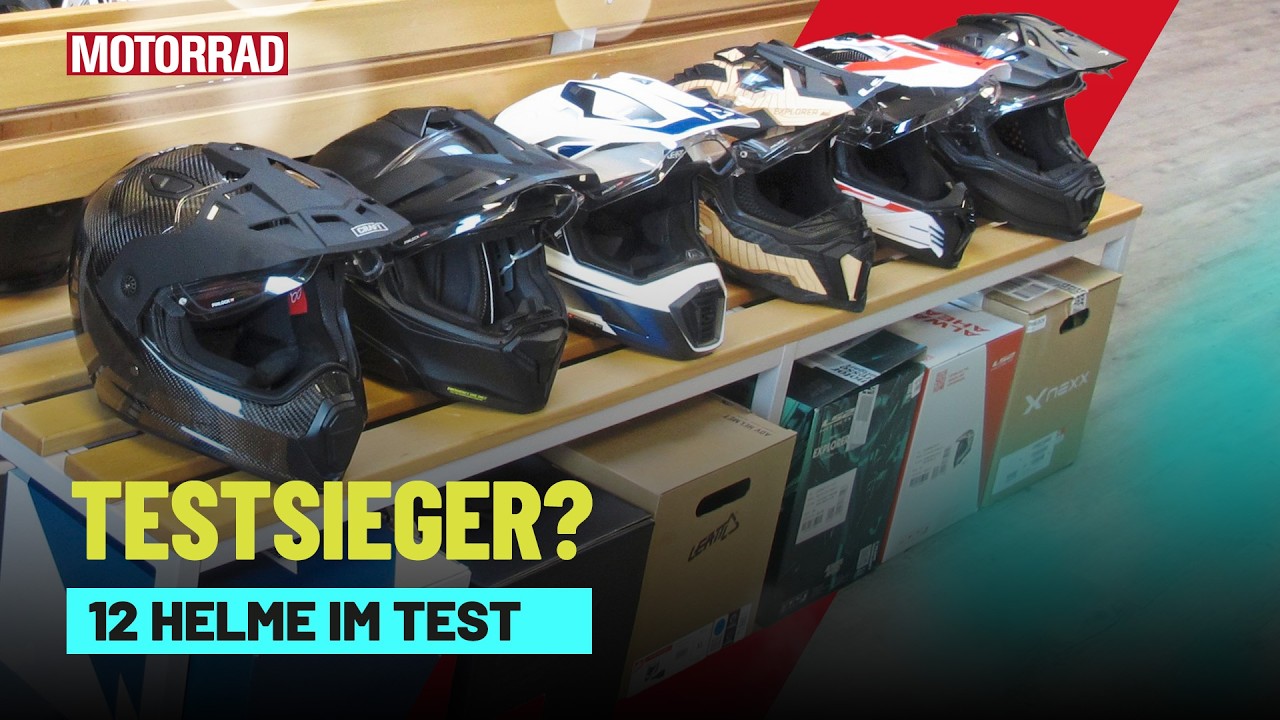 12 Adventure Helme im ultimativen Test: Autobahn vs. Gelände | Endurohelm Vergleich 2025