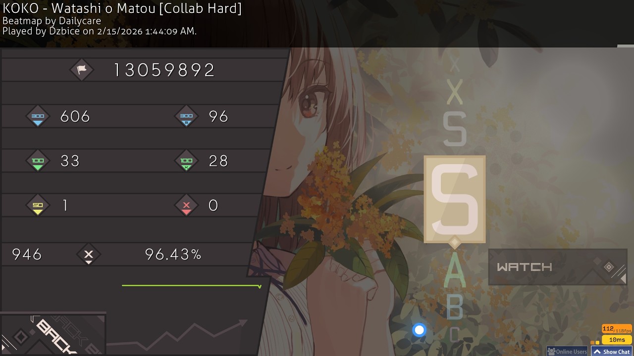 Osu: KOKO- Watashi o Matou [Collab Hard]  Fc fail