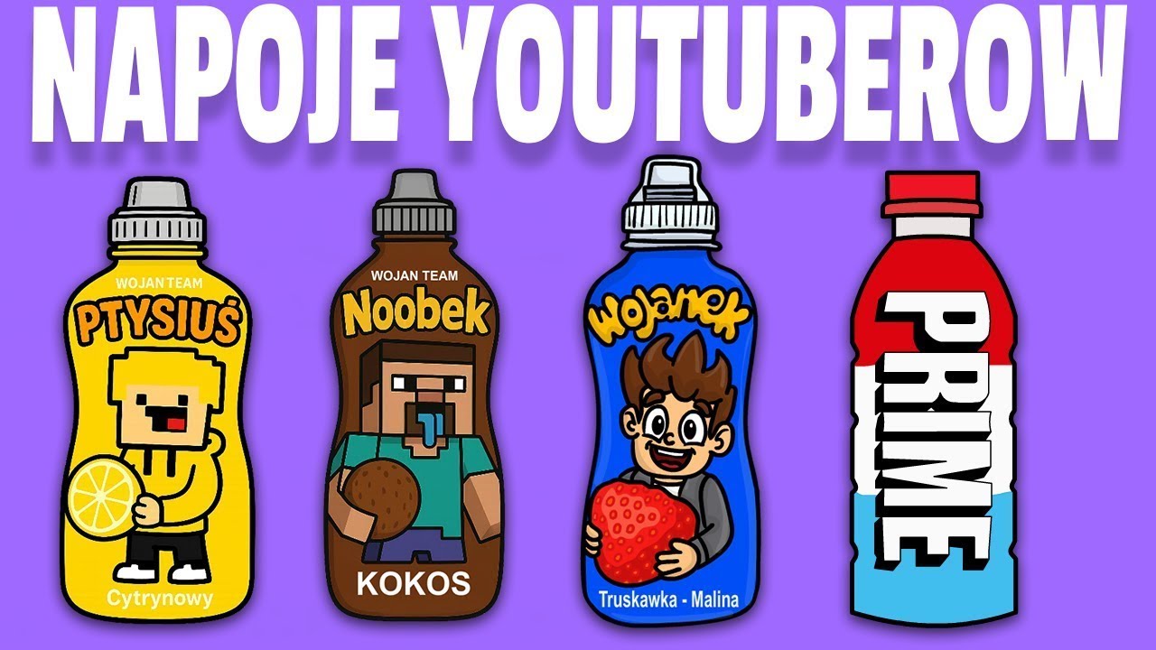 NAPOJE YOUTUBER&Oacute;W