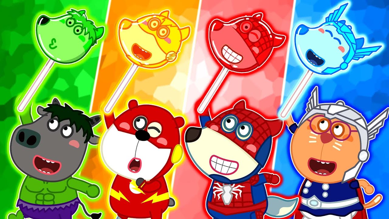 LYCAN and Friends Lollipop Superheroes 🐺 Funny Stories for Kids