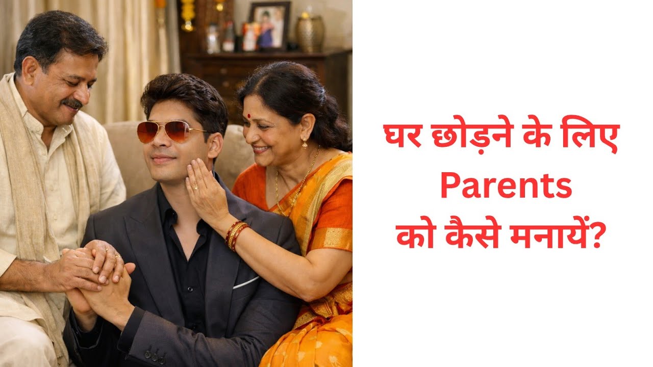 घर छोड़ने के लिए Parents को कैसे मनायें? ©Dheeraj Kumar #selfimprovement #personalgrowth #lifecoach 