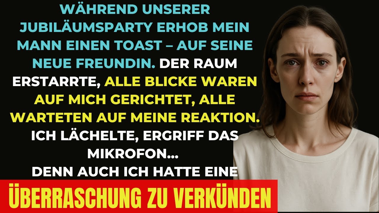 Er verkündete seine Affäre bei unserer Jubiläumsparty – doch meine Antwort schockierte alle!