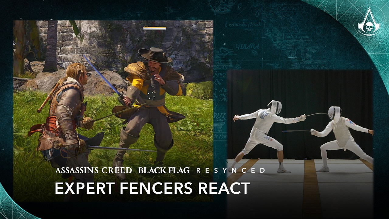 Assassin&rsquo;s Creed Black Flag Resynced: Olympic Fencers React to Sword Gameplay
