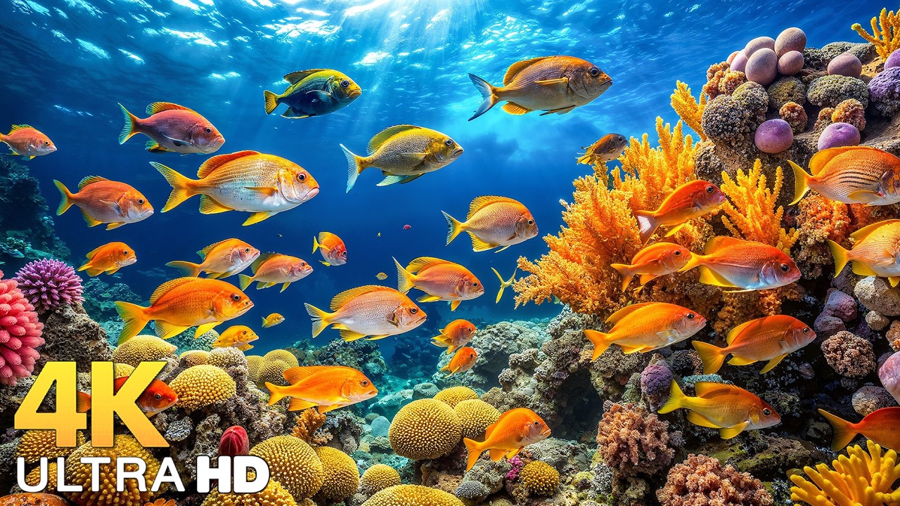 The Best 4K Aquarium - Explore the Underwater World and Beautiful Coral Reef Fish for Deep Sleep #32