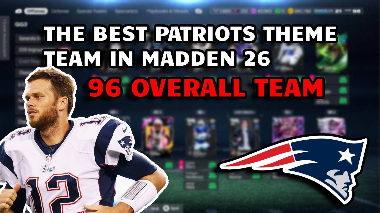 I SPENT ALL MY COINS TO BUILD THIS PATRIOTS THEME TEAM... 96 OVERALL TEAM WALKTHROUGH #madden26