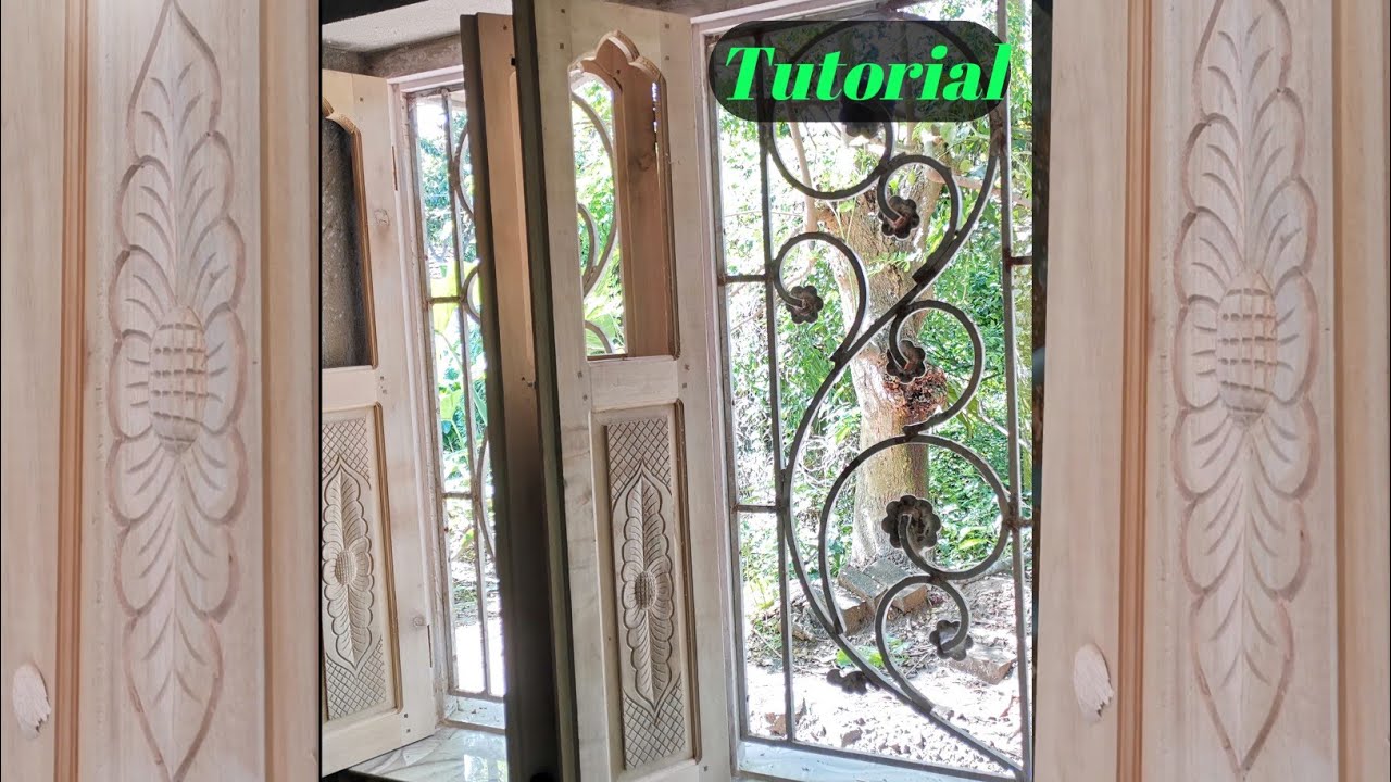 Amazing window panel carving process!! खिड़की मे nakasi कैसे होता है 🤔#focusFurniture