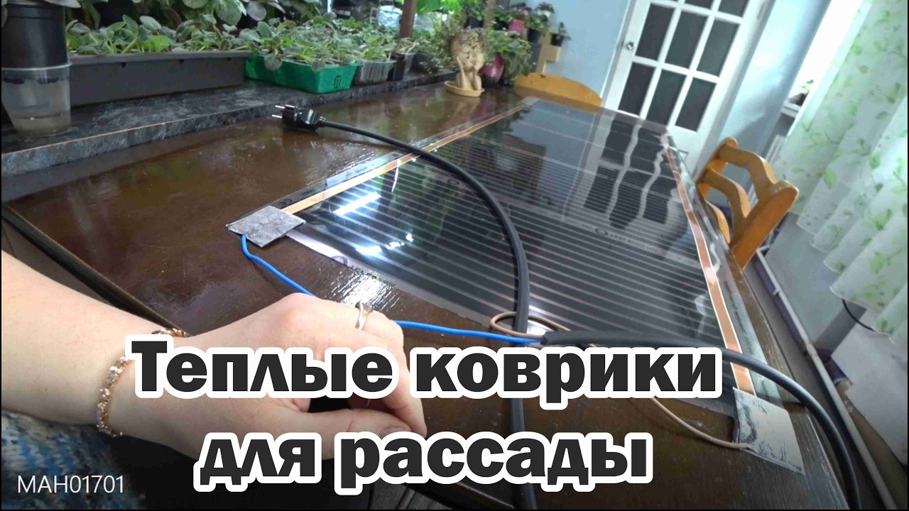 Эконом вариант теплого коврика для рассады