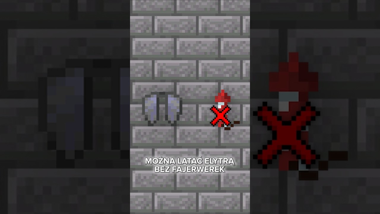 LATANIE ELYTRĄ BEZ FAJERWERK&Oacute;W w MINECRAFT #shorts