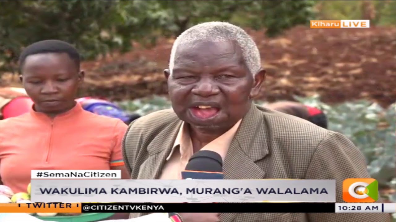 Mbegu za hofu Kambirwa kaunti ya Murang'a
