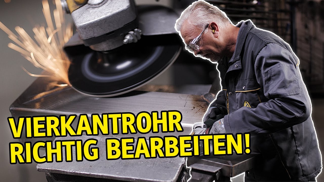 SCHWEI&szlig;NAHT und ANLAUFFARBEN am VIERKANTROHR entfernen! | Klingspor Tipps