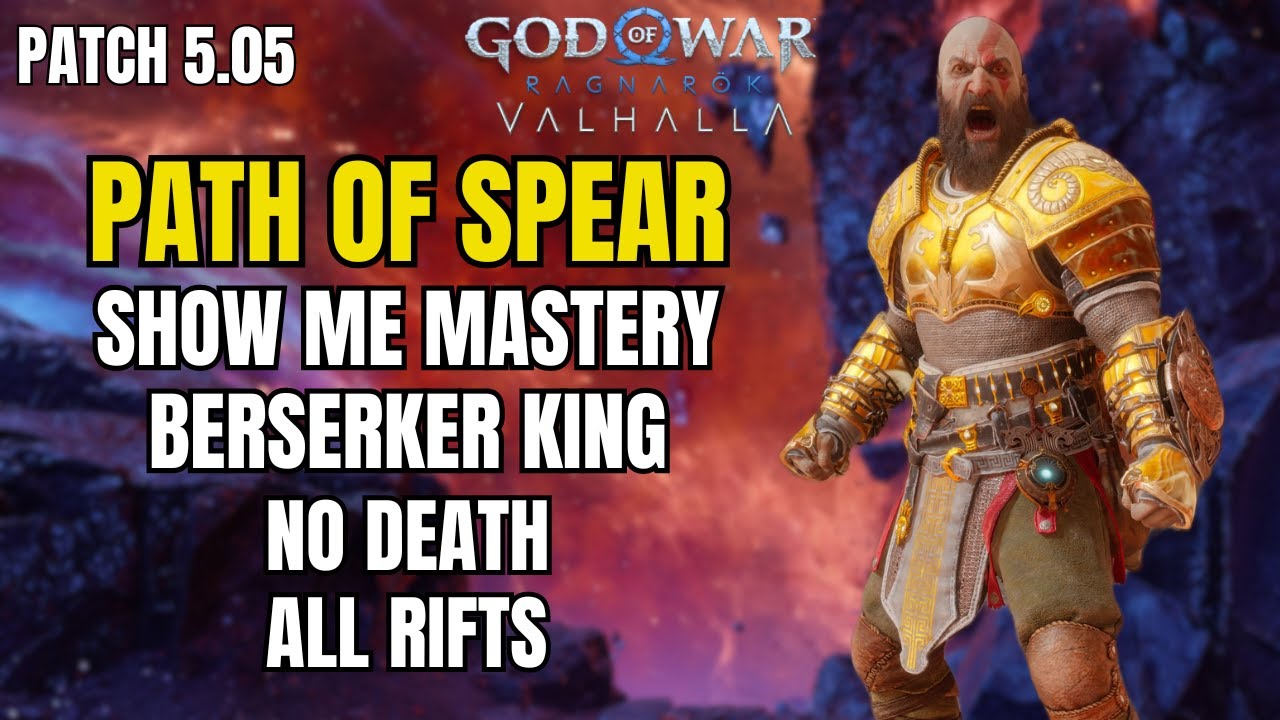 Path Of SPEAR - Show Me Mastery (No Death) - God Of War Ragnarok Valhalla