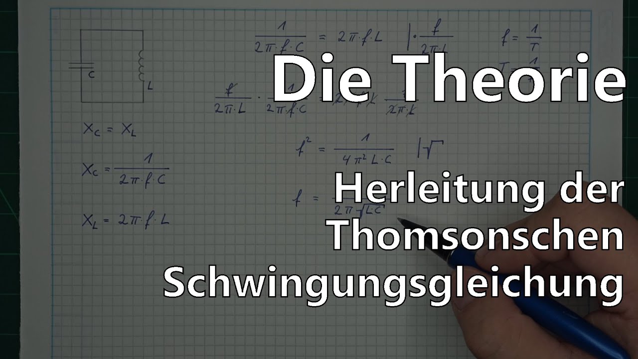 Der Elektromagnetische Schwingkreis - Herleitung der Thomsonschen Schwingungsgleichung
