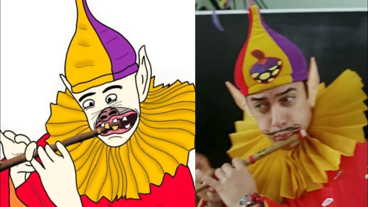 Bum Bum Bole (Full Song) Funny Art Meme 😂 | Film - Taare Zameen Par | Aamir Khan | P3