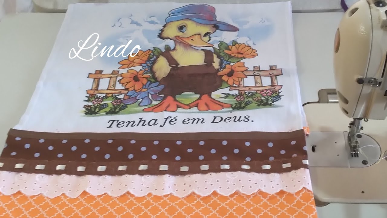 MANEIRAS DE FAZER BARRADO DE PANO DE  PRATO  EMBUTIDO  PASSO A PASSO ❤❤