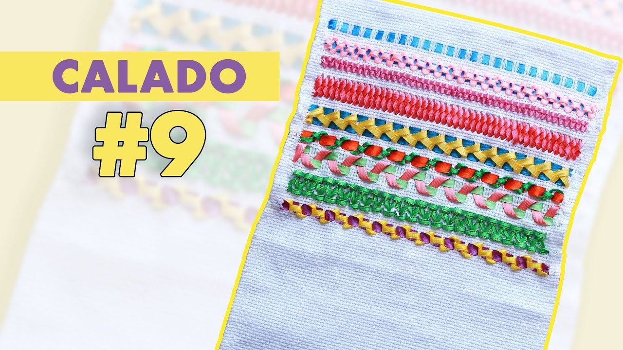 Bordado en Cintas: Calado o Deshilado #9 | Ribbon Embroidery