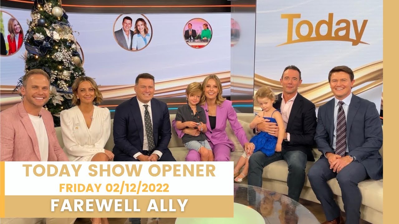 TODAY Show Mega-Montage - FAREWELL ALLY - December 2 2022