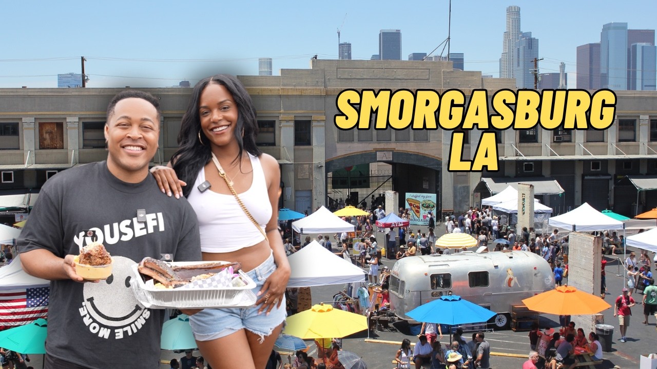 Everything I Ate at LA's LARGEST Food Market | SMORGASBURG | feat. @therealniamoore_