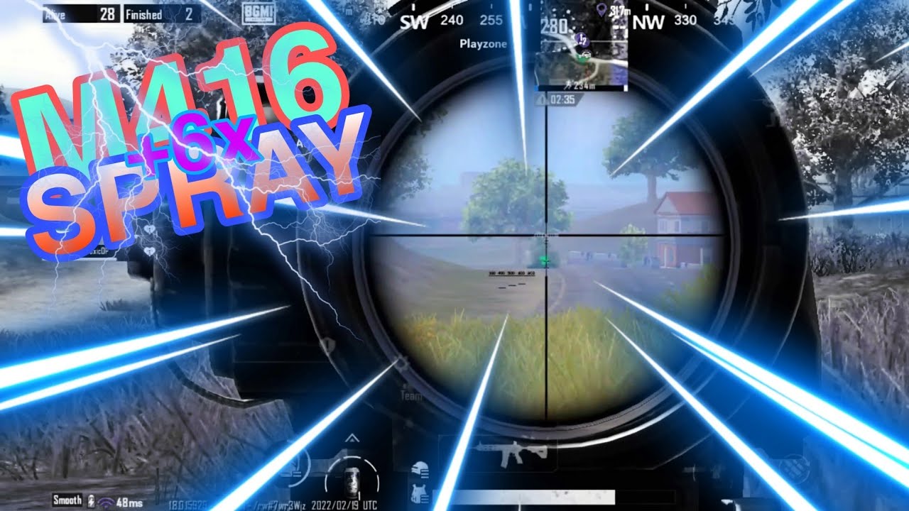 M416+6x SPRAY || TheSouVikGameS ||