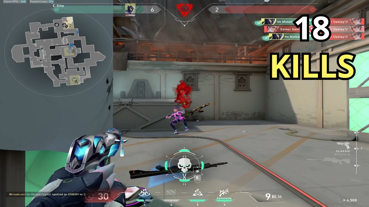 Valorant - 18 Kills As Vyse Haven Full Gameplay (No Commentary)