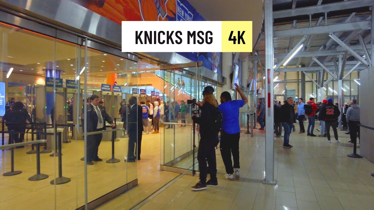 Knicks Playoffs 🇺🇸 Madison Square Gardens walk April 2023 4K 60fps
