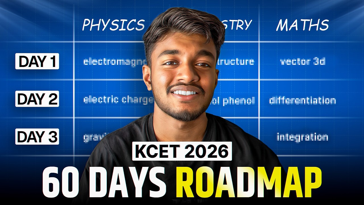 How I’d Crack KCET in Just 60 Days (If I had to start today) #kcet2026 #kect #pwkannada