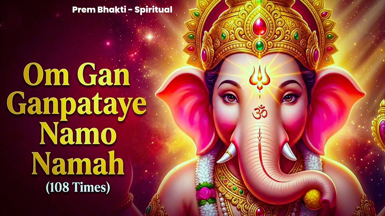 #Ganesh Mantra 108 Times - Om Gan Ganpataye Namo Namah | गणेश मंत्र - ओम गण गणपते नमो नमः