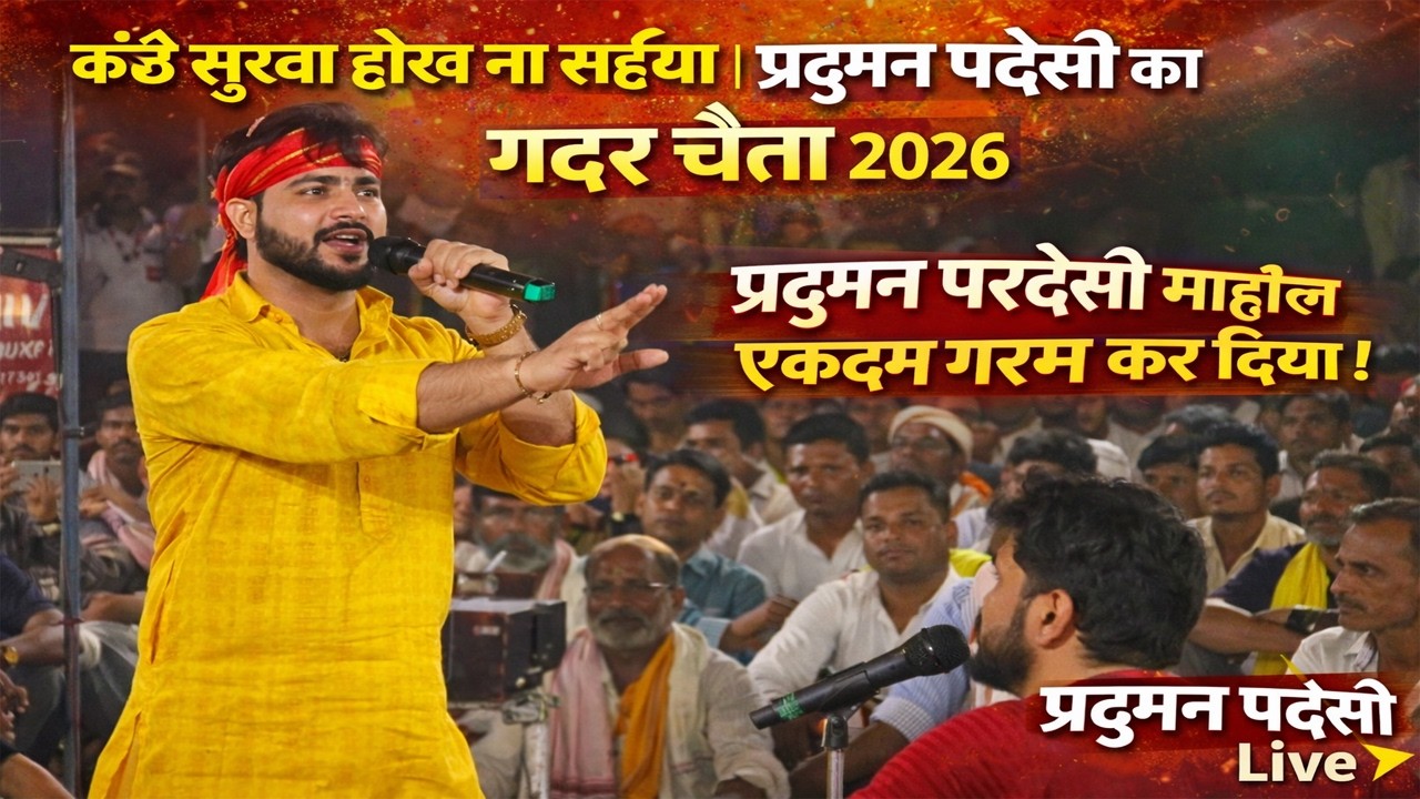 #ChaitaSongs | प्रदुमन परदेसी का गदर चैता 2026 | धामार चैता |कंठे सुरवा होखी ना सहइया  Dehati Chaita