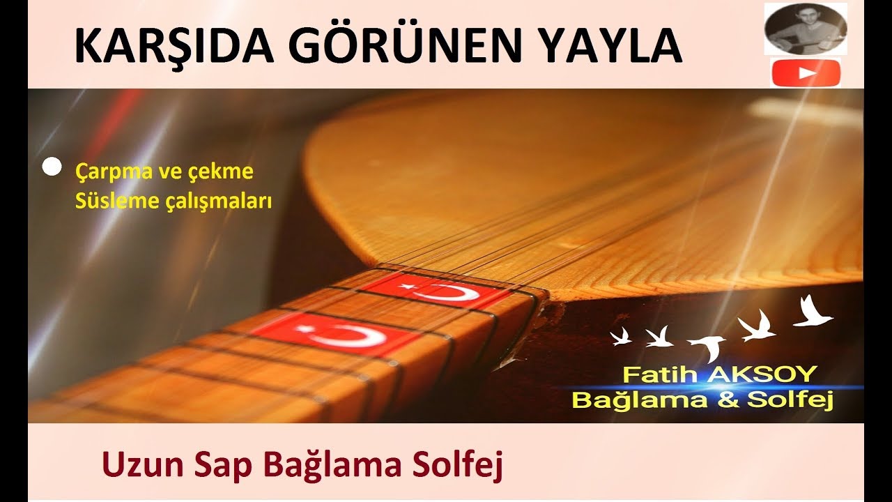 Karşıda görünen yayla  (uzun sap solfej ) çekme çarpma süslemeli